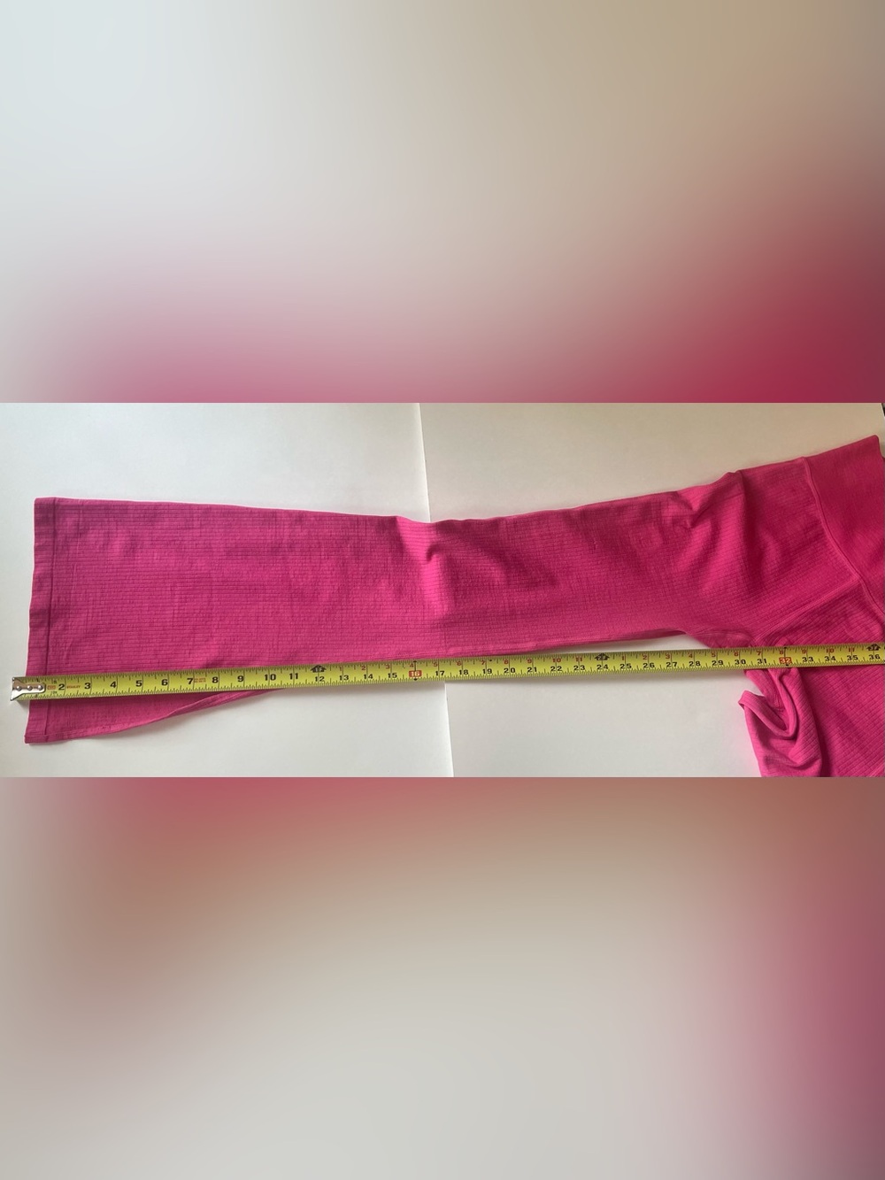 JoyLab Hot Pink Ribbed Twist-Front Crop Top & Leggings Pilates Yoga Wear - Picture 11 of 13